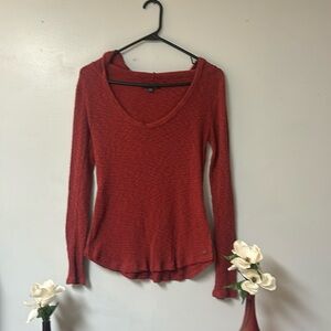 American Eagle, long sleeve, cozy hoodie, shirt size small